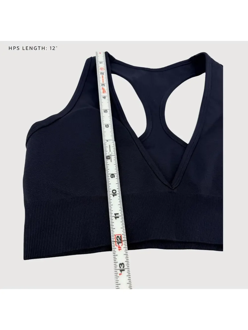 CSB Black Racerback Seamless Sports Bra